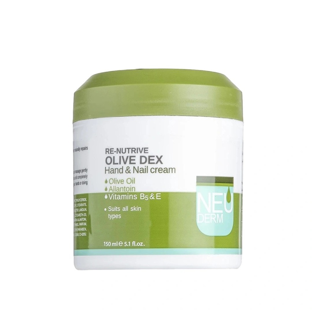 Neuderm Re-Nutrive Olive Dex Hand & Nail Cream – 150ml