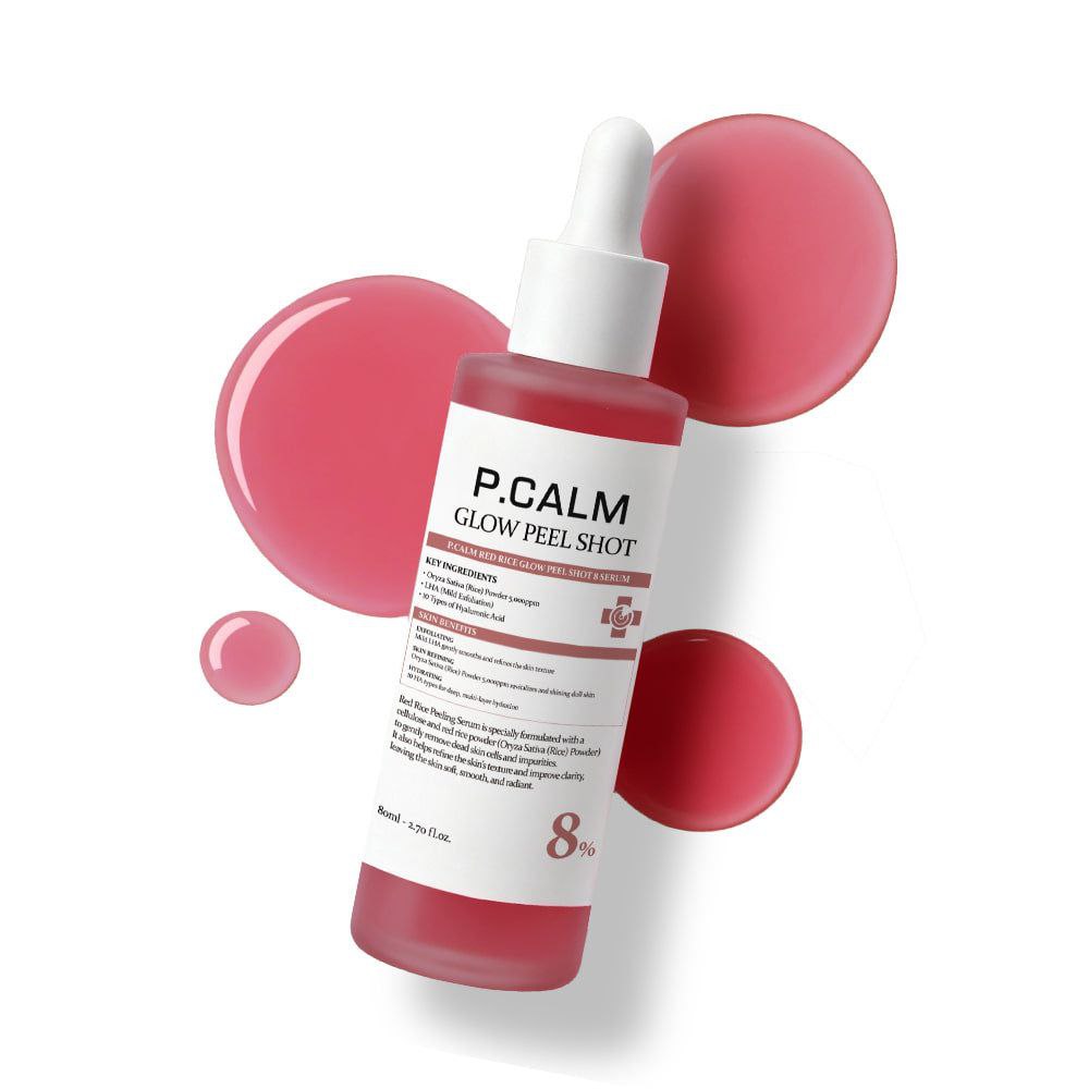 P.CALM Red Rice Glow Peel Shot 8 Serum 80 ml